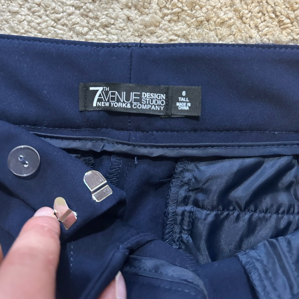 NWT 7th Avenue Design Studio" women's 'Signature Fit' straight leg stretch pants - Picture 5 of 6